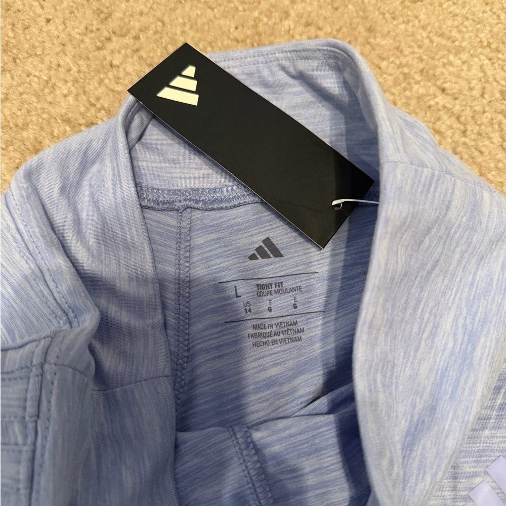 Adidas Kids Violet Melange Flare Pants - Picture 4 of 7